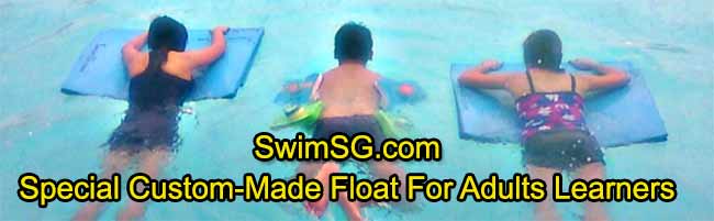 SwimSG.com - Special Custom made float adults lessons singapore