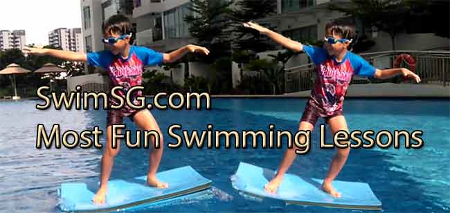 SwimSG.com - kid swimming lessons in singapore surfing condo