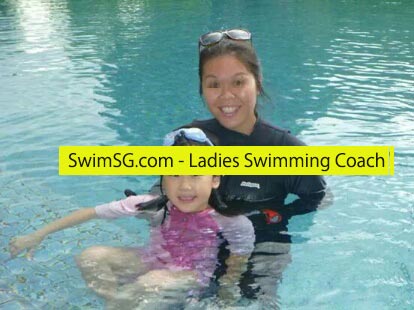 SwimSG.com - Ladies Swimming Coach Condo Swimming Lessons